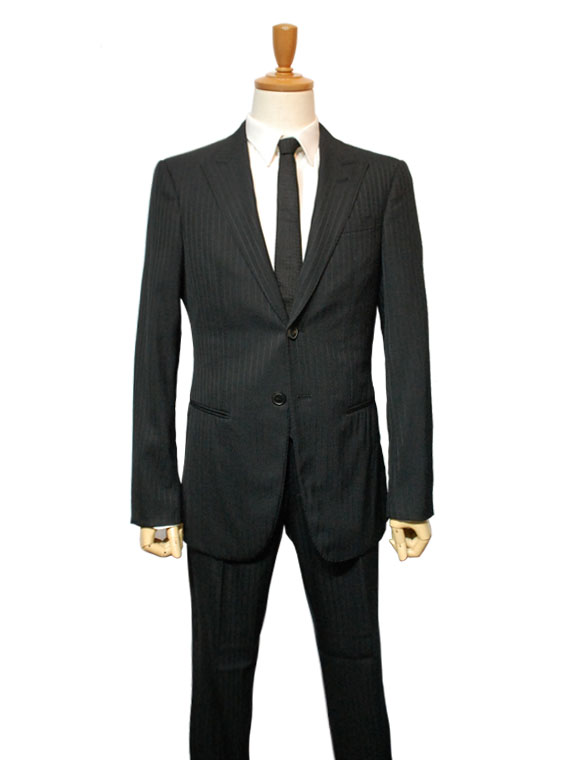 GIORGIO ARMANI (ジョルジオアルマーニ) スーツ size46（Mサイズ） BLACK